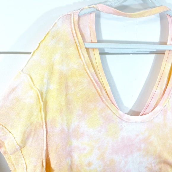 NWT Free People All Mine Orange Tie Dye SS T-Shirt - Picture 7 of 10